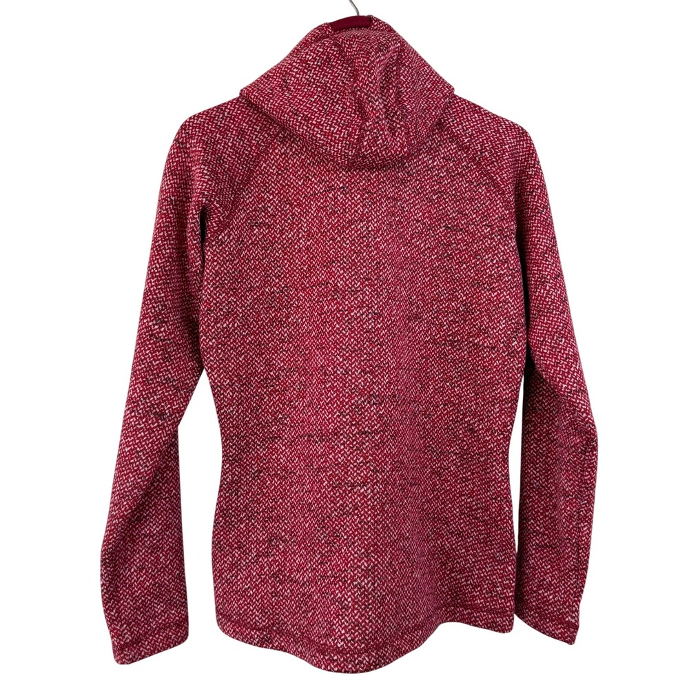 Rab Amy Hoody Red White Marl Full Zip‎ Fleece Sweater Jacket WOMEN M - Picture 7 of 11